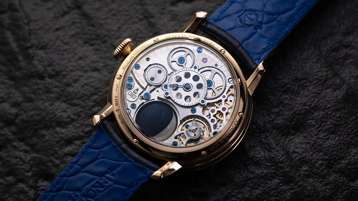 Arnold & Son Time Pyramid 42.5 Red Gold & Platinum