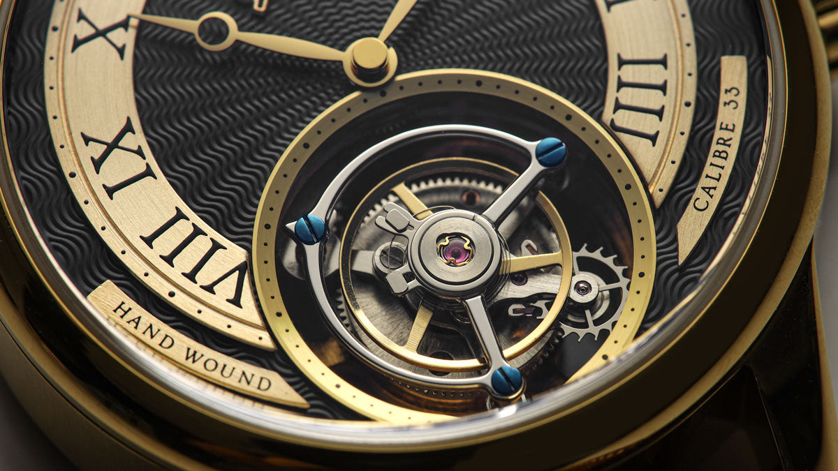 GECKOTA TOURBILLON HAND WOUND WATCH