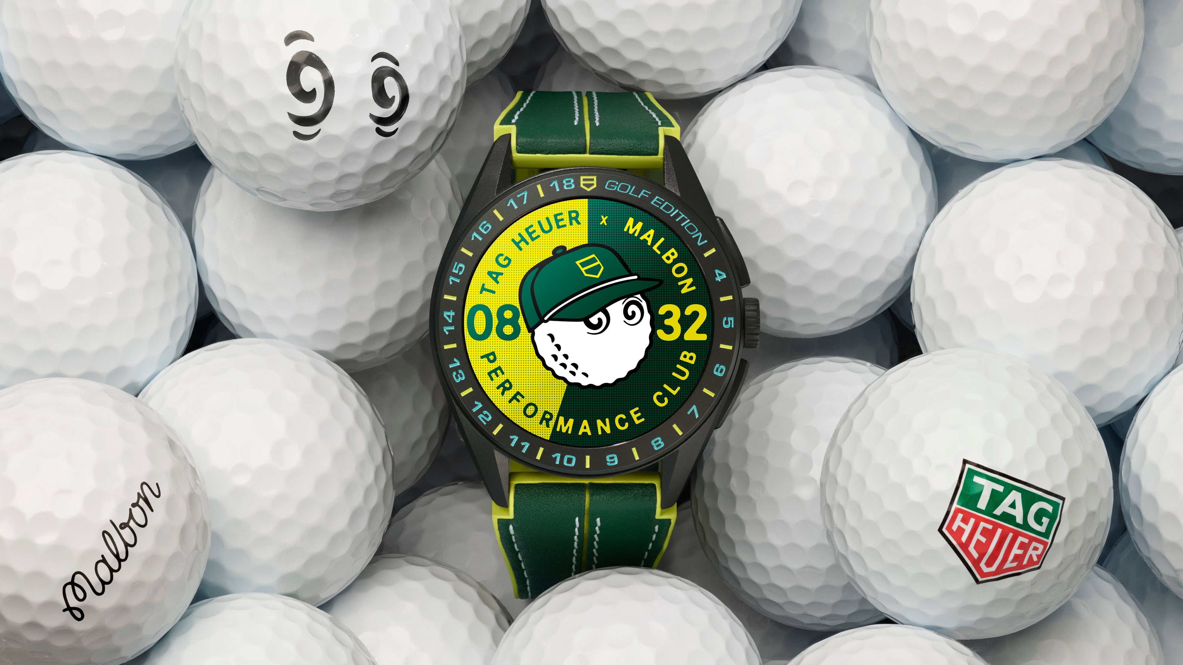 TAG Heuer Connected Calibre E4 45mm x Malbon Golf Edition