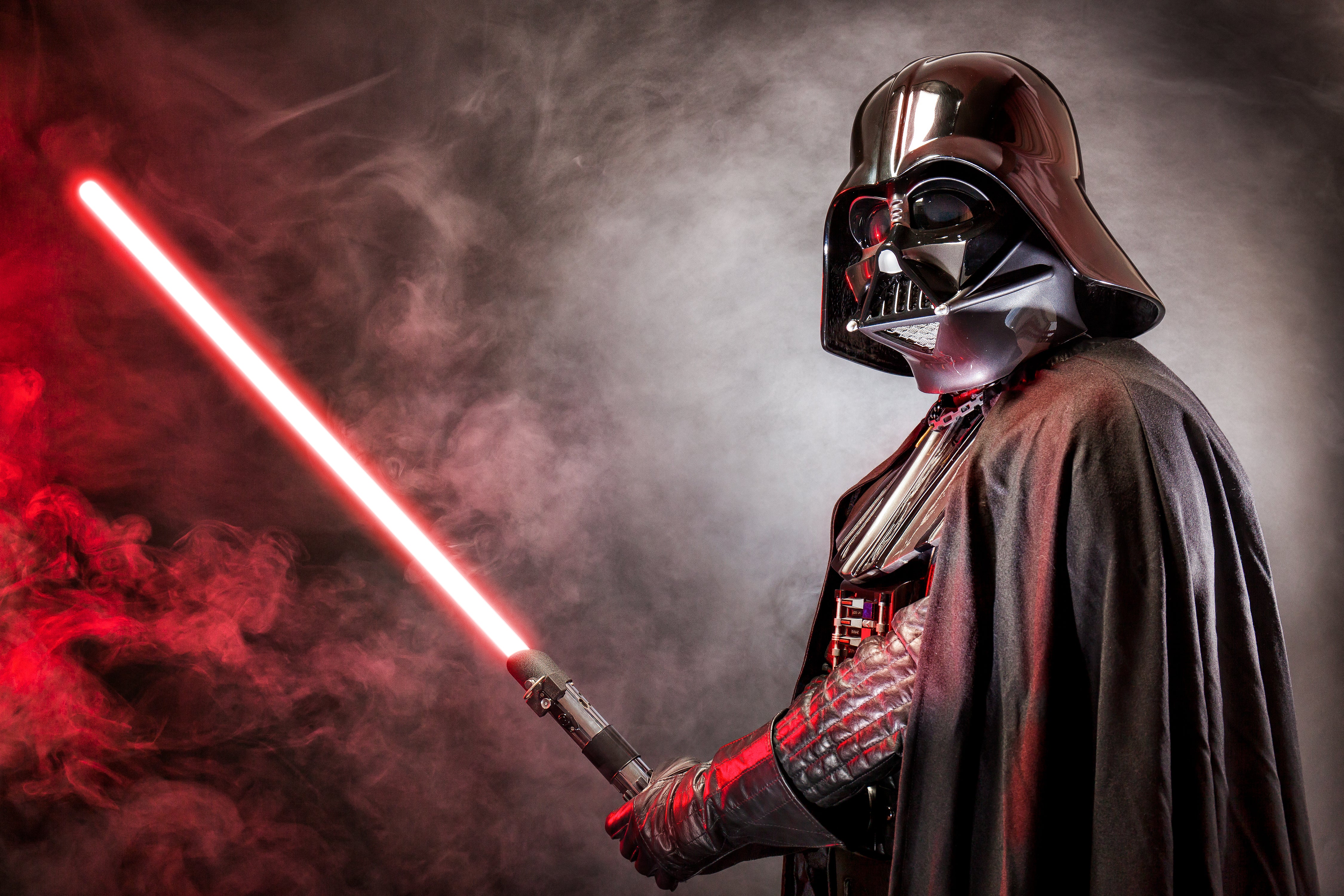 Darth Vader with lightsabre