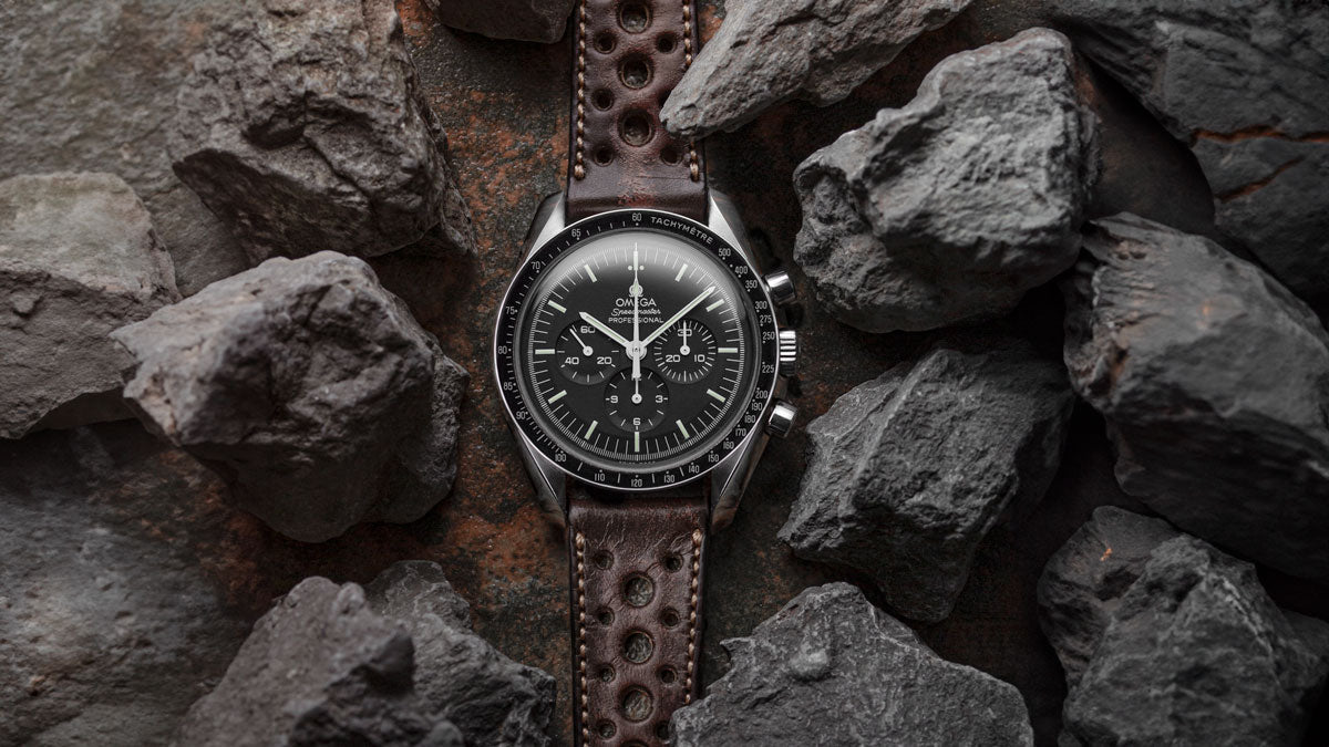 Omega speedmaster racing leather on sale strap