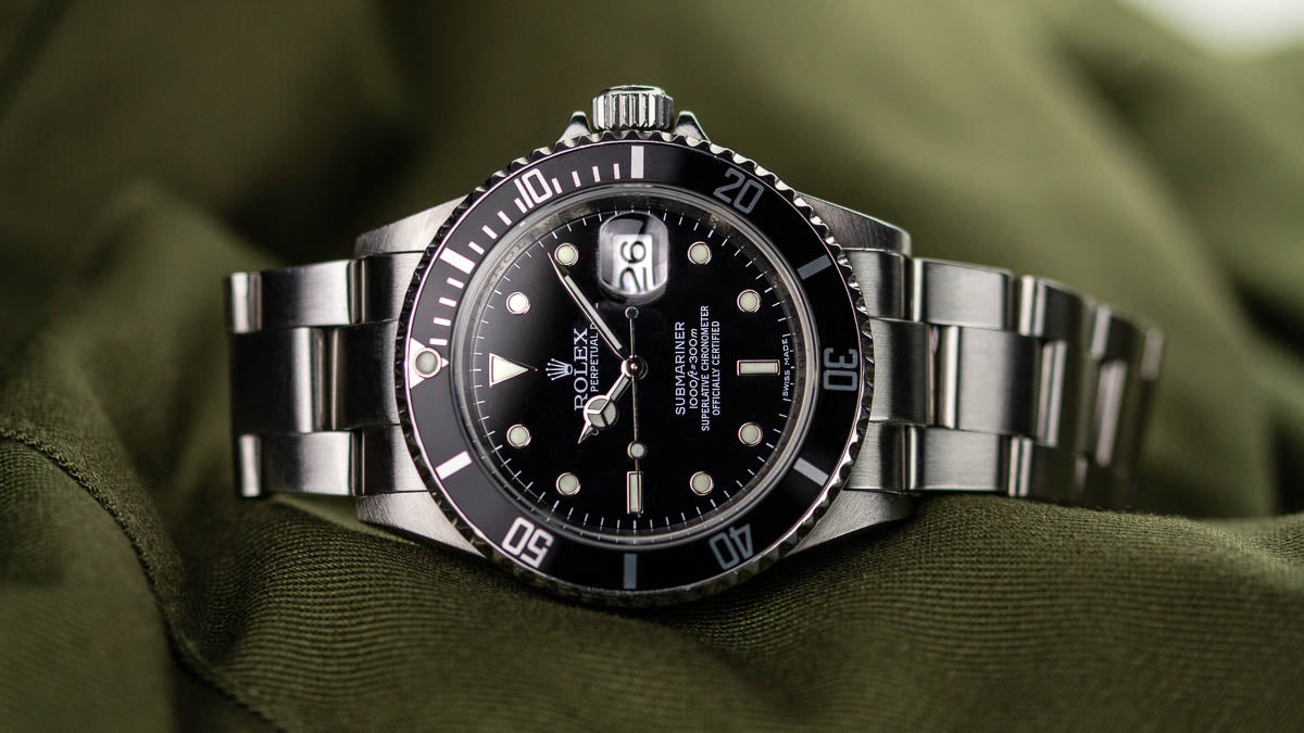 The Rolex Submariner fitted to the bracelet