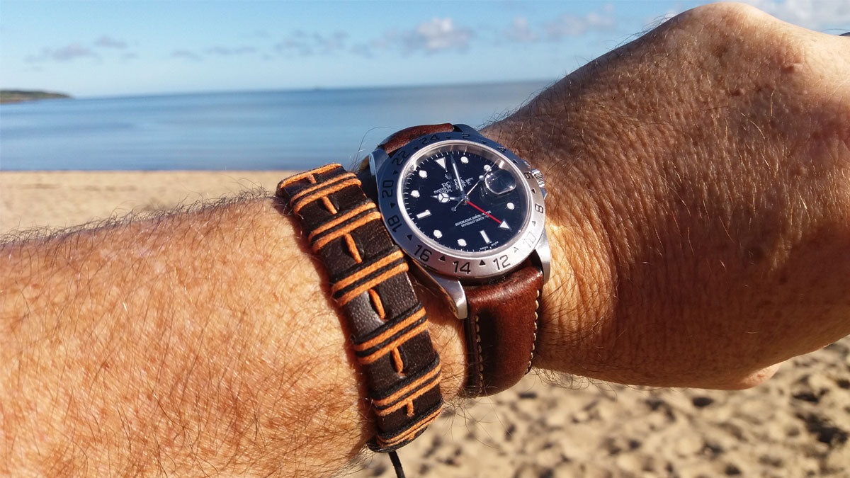 Rolex Explorer II Leather watch strap