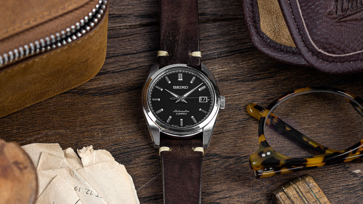 WatchGecko The Future Classic Seiko SARB033 Fitted To The Chocolate Brown  Highley You Just Can't Beat A Black Dial Chocolate Brown Leather Combo!  Available Now: Find Out More 
