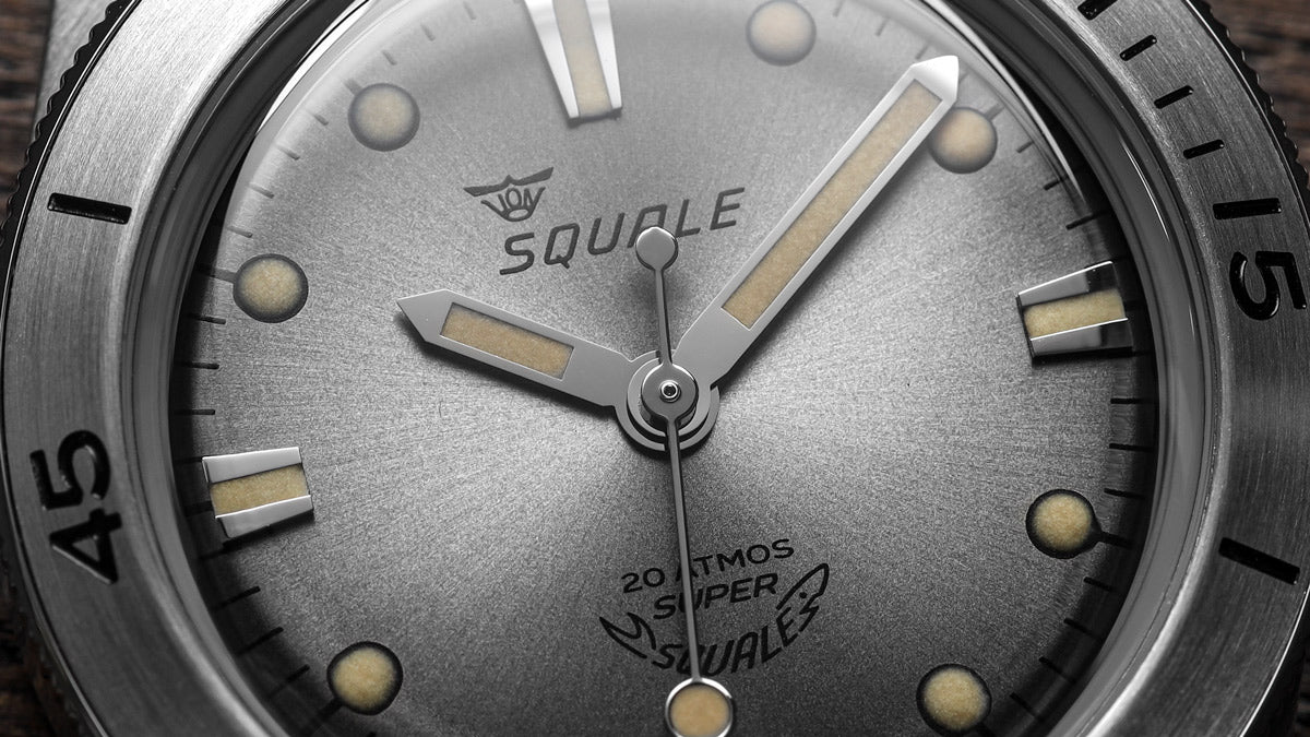 Super Squale Diver's Watch - Sunray Grey Dial