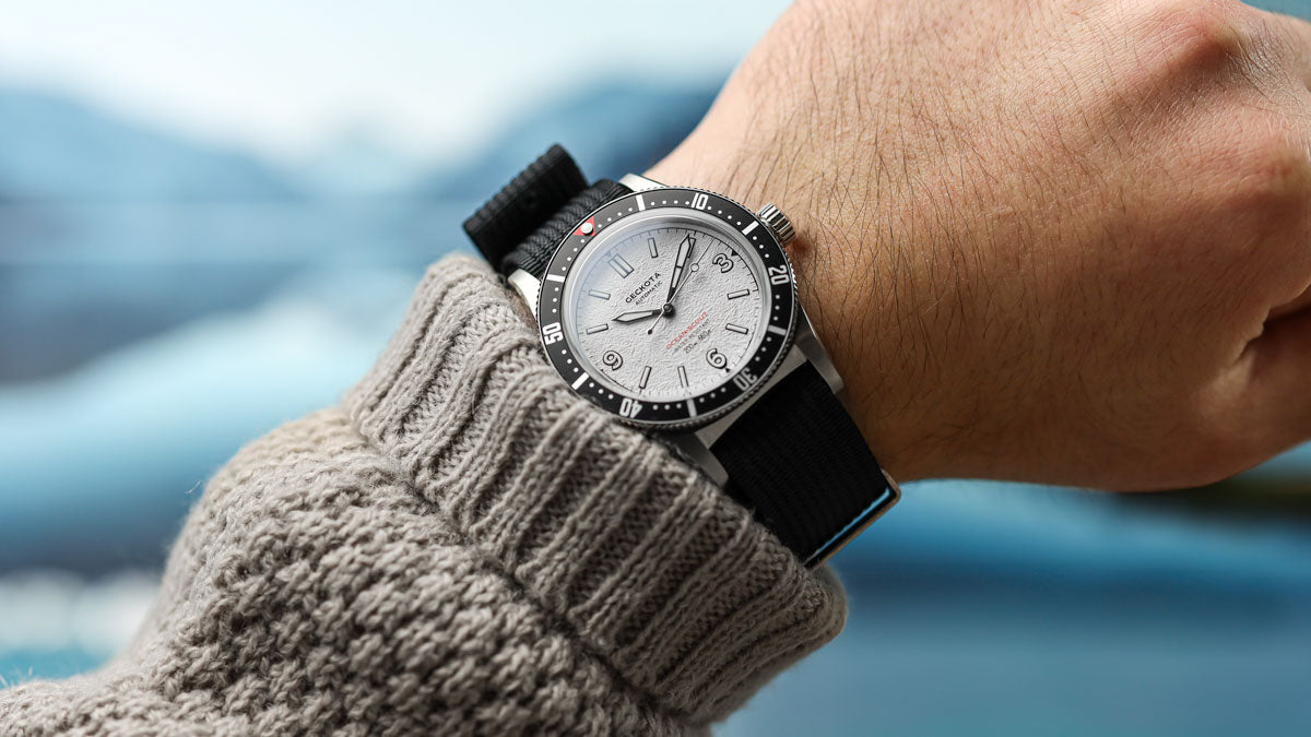 Geckota Ocean-Scout Ice White Dial