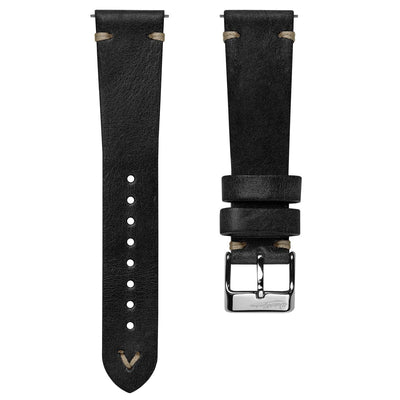 Stanton Conceria Opera Suede Padded Watch Strap - Light Grey