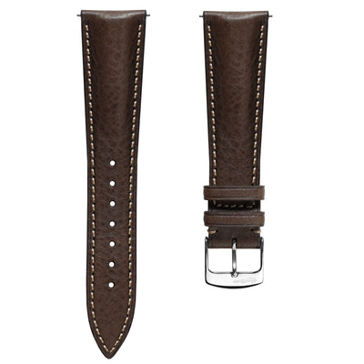 Stanton Conceria Opera Suede Padded Watch Strap - Light Grey