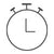Image d'un chronomètre qui représente le temps de préparation requis pour faire la synergie qu'on retrouve dans la légende et dans les recettes disponibles dans le blogue de l'atelier boutique Red Point
