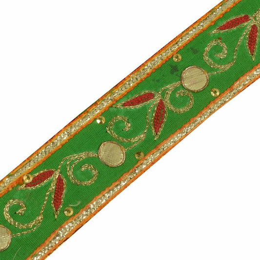 Rani Gota Patti Work Indian Saree Border Embellishment Lace Sewing Trim For  Dresses Belt & Hat