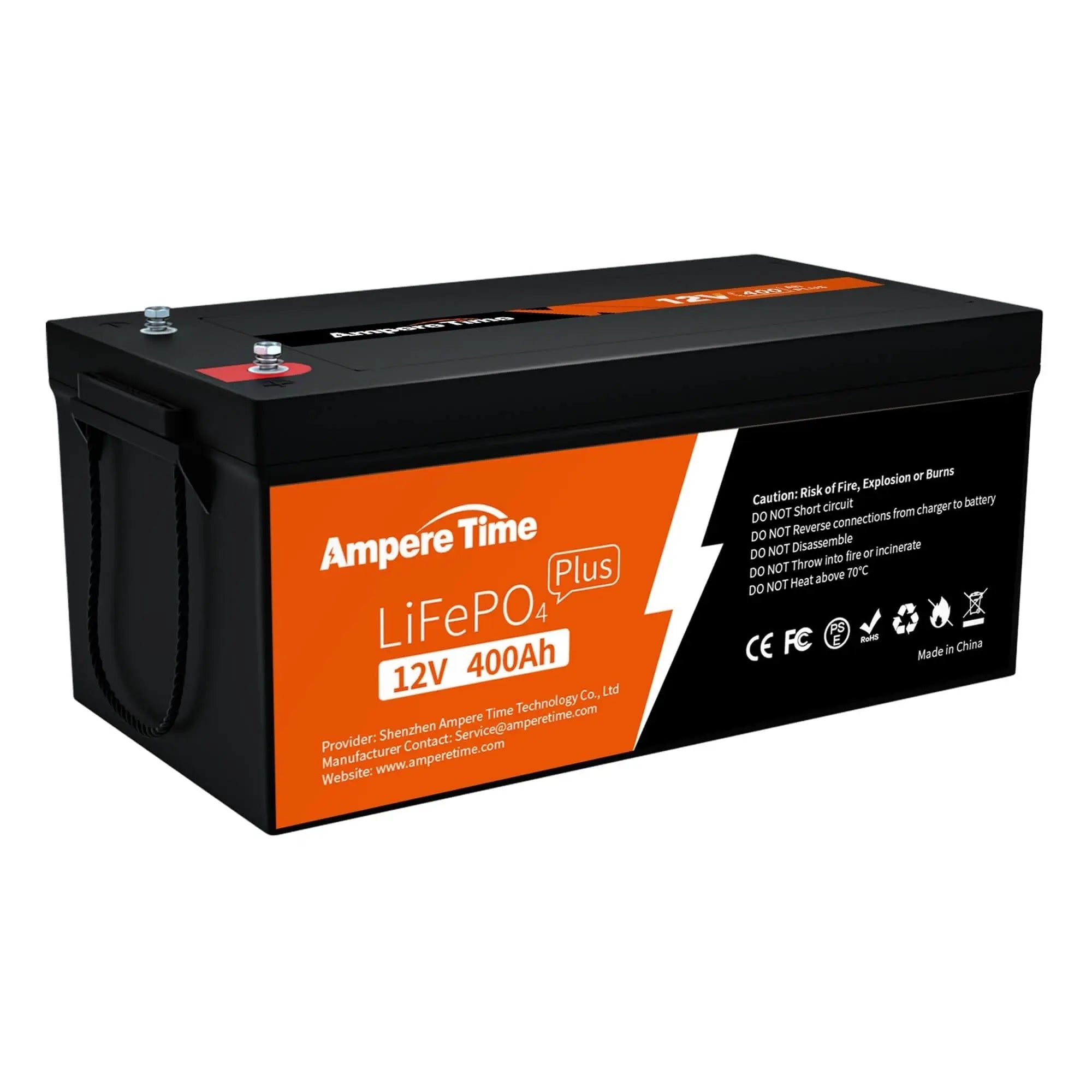 Ampere Time 12V 400Ah, Lithium LiFePO4 Battery – Amperetime-US