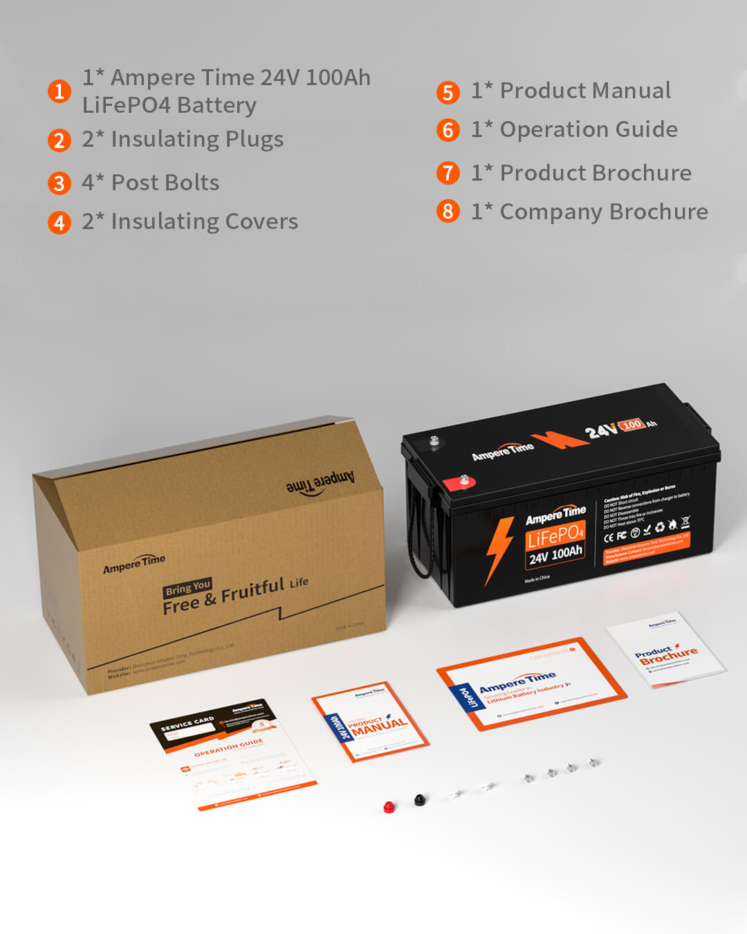 Best RV Battery—Ampere Time 12V 100Ah lithium battery – Amperetime-US