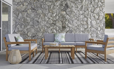 Rome Teak Outdoor Lounge Set