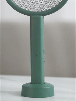 gif image electric swatter stand and basic operation example
