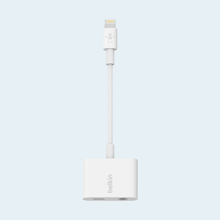 Buy Belkin Rockstar Lightning Audio + Charge Adapter White 