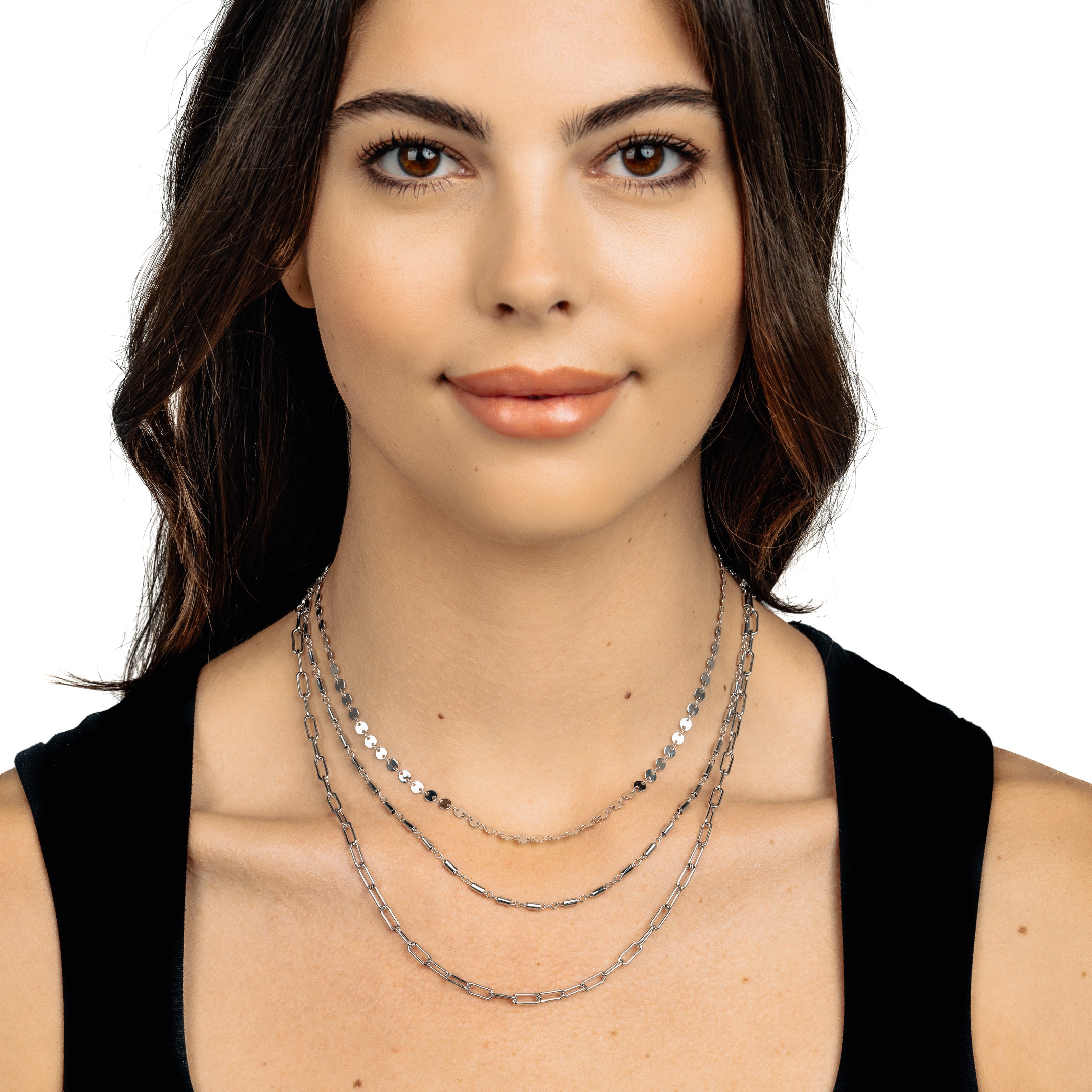 Tahmi As Seen on The Young and The Restless Two Tone Multi Link Chain Necklace