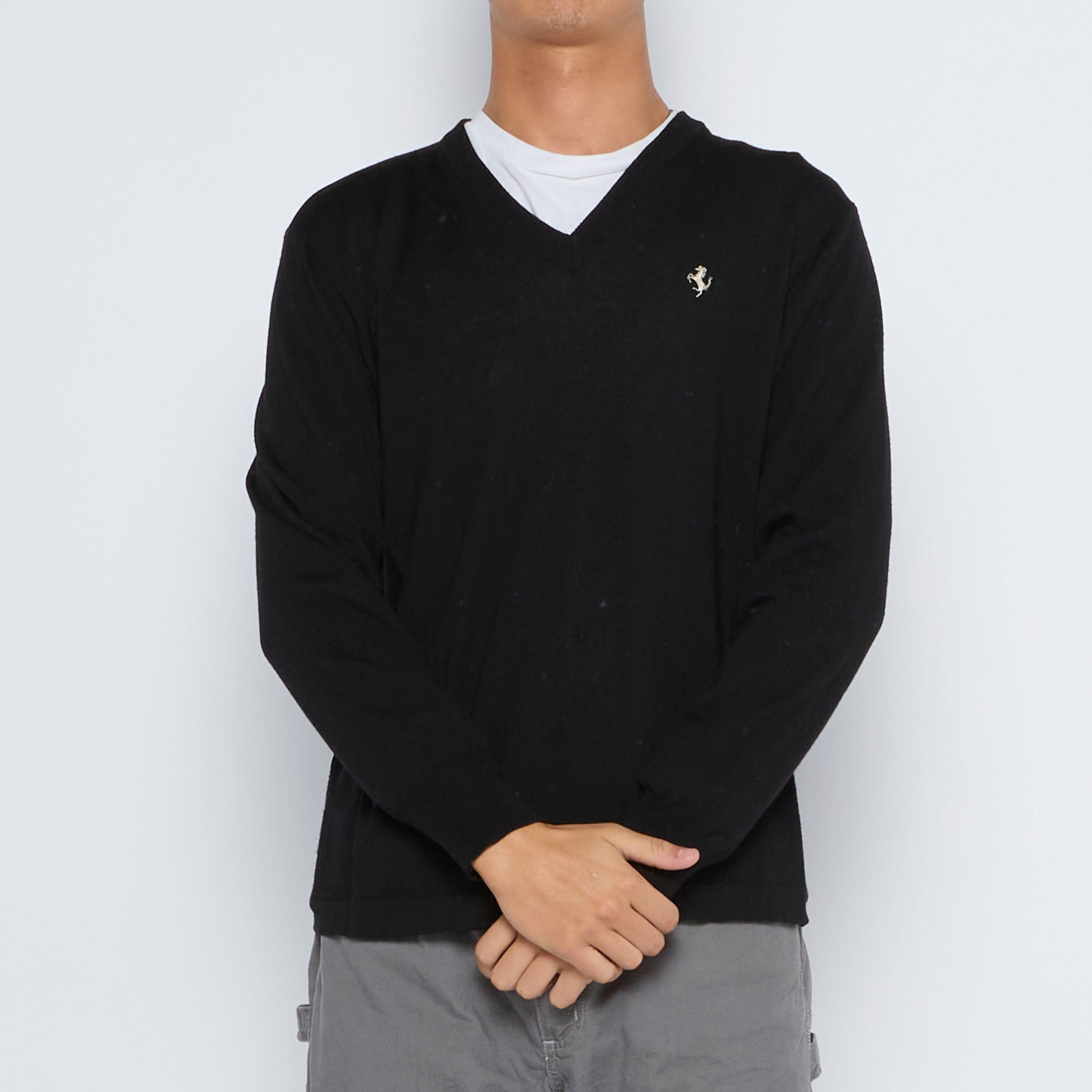 image of Fila Ferrari V-Neck Sweater - L