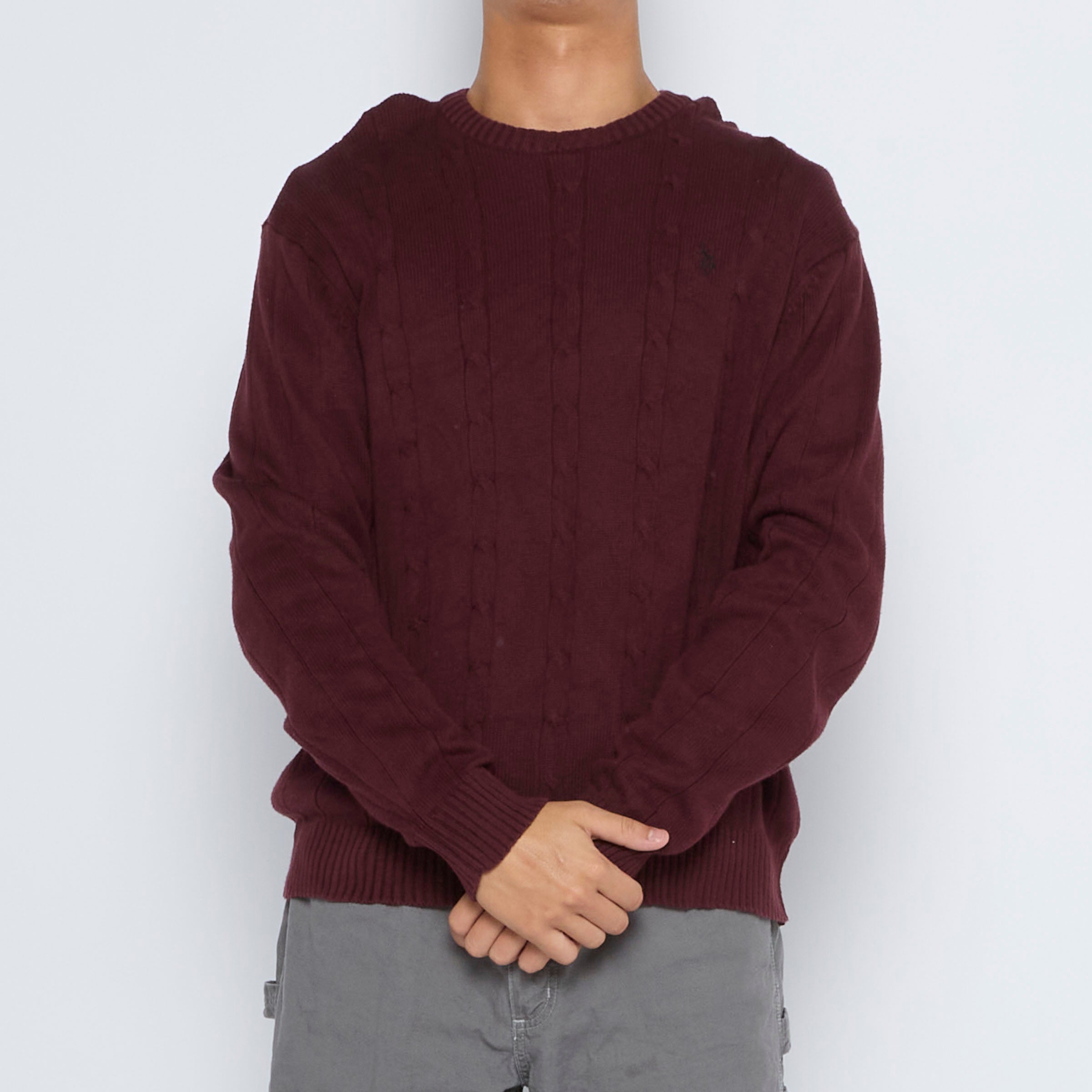 Image of Polo ASSN Cable Knit Sweater - XL