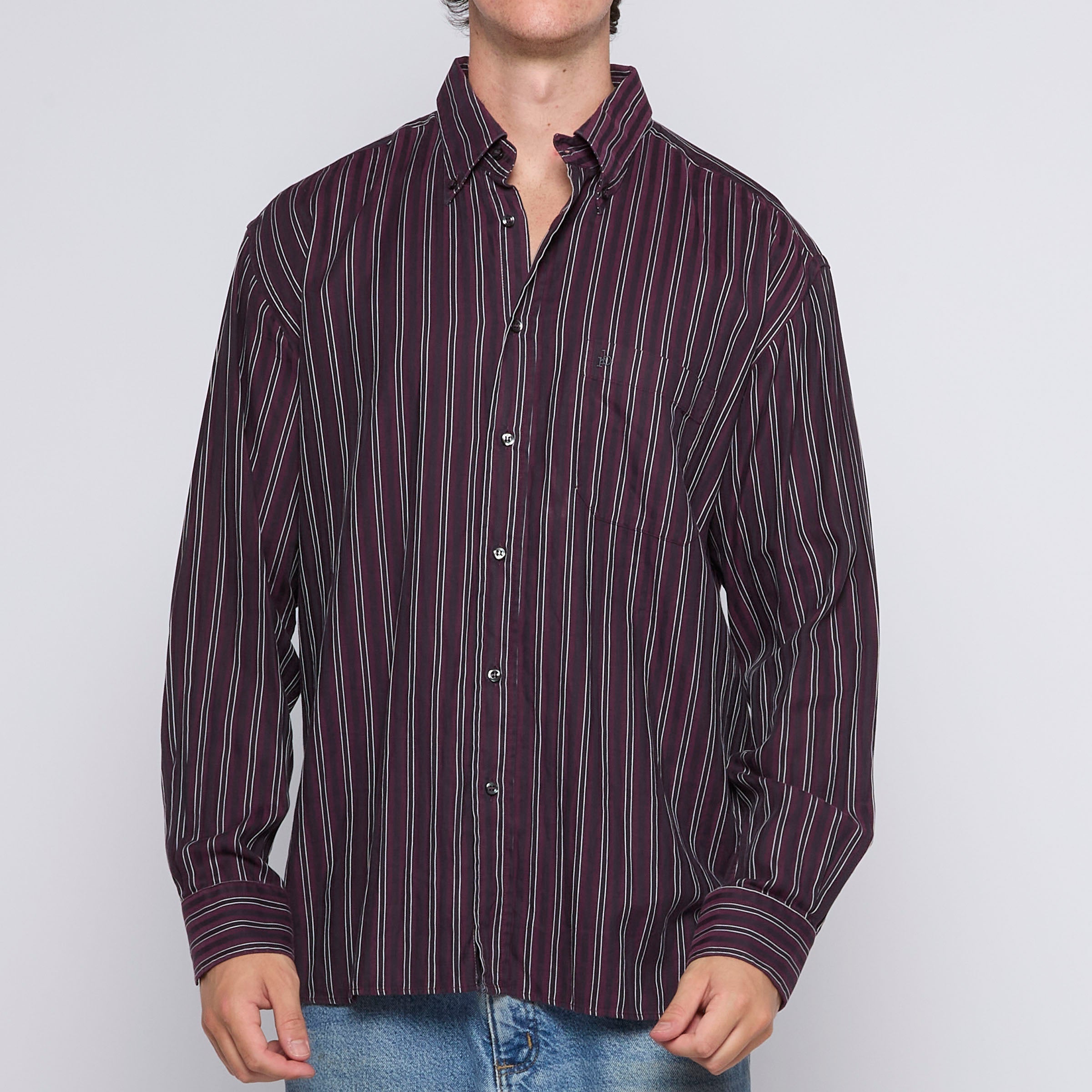 image of Roccobarocco Striped Shirt - XL