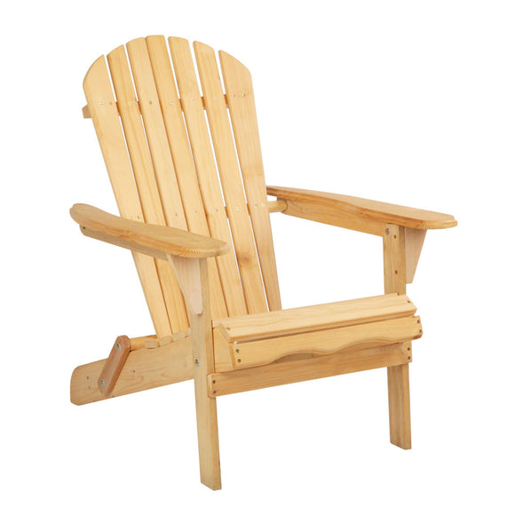 Uitputten Waar ideologie Gardeon Outdoor Chairs Furniture Beach Chair Lounge Wooden Adirondack –  Takealot.com.au