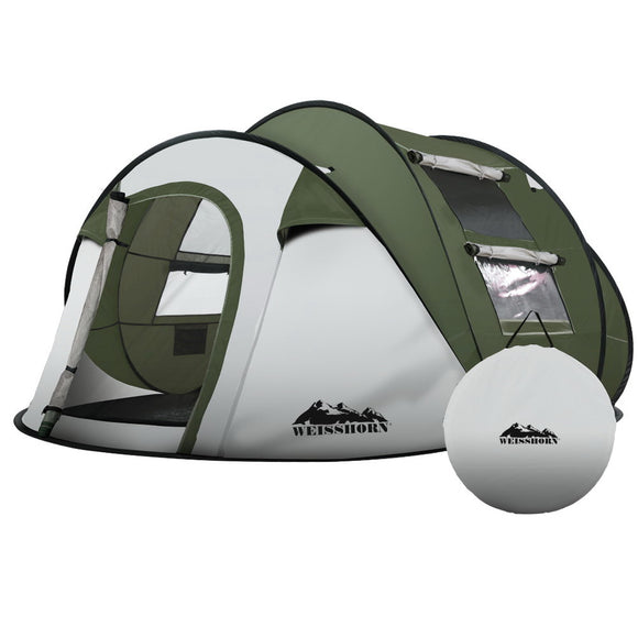 Instant Up Camping Tent 4-5 Pop up Family Hikin Takealot.com.au