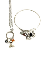 Halloween Charm Bracelet and Necklace