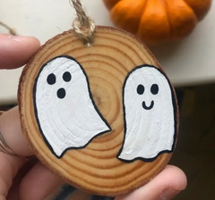 Hand Painted Ghost Ornament