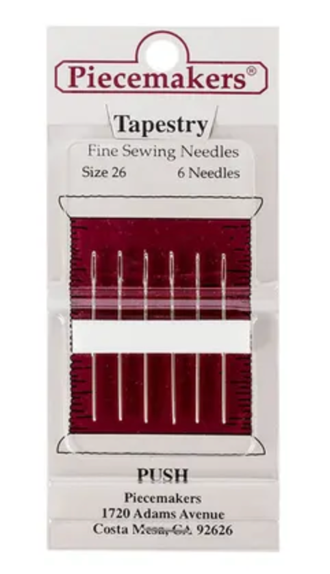 Piecemakers needles - tapestry cross stitch needles (available in 3  different sizes)