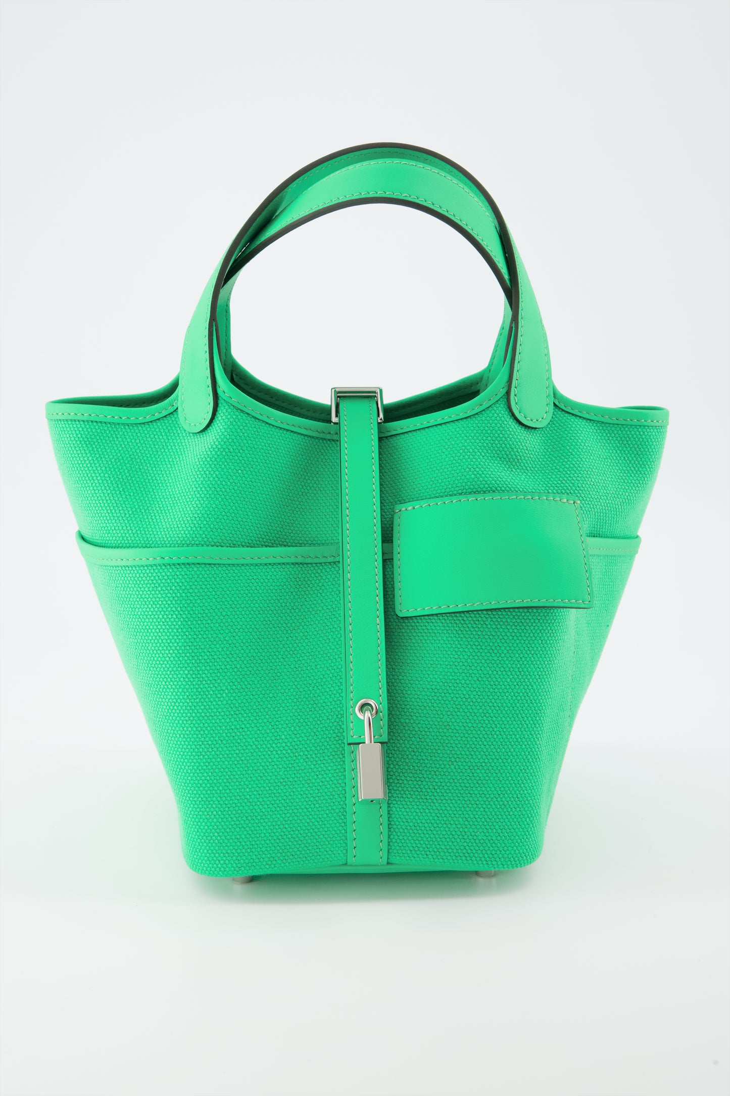 Hermès - Picotin Touch 22 bag Green Leather ref.1015906 - Joli Closet