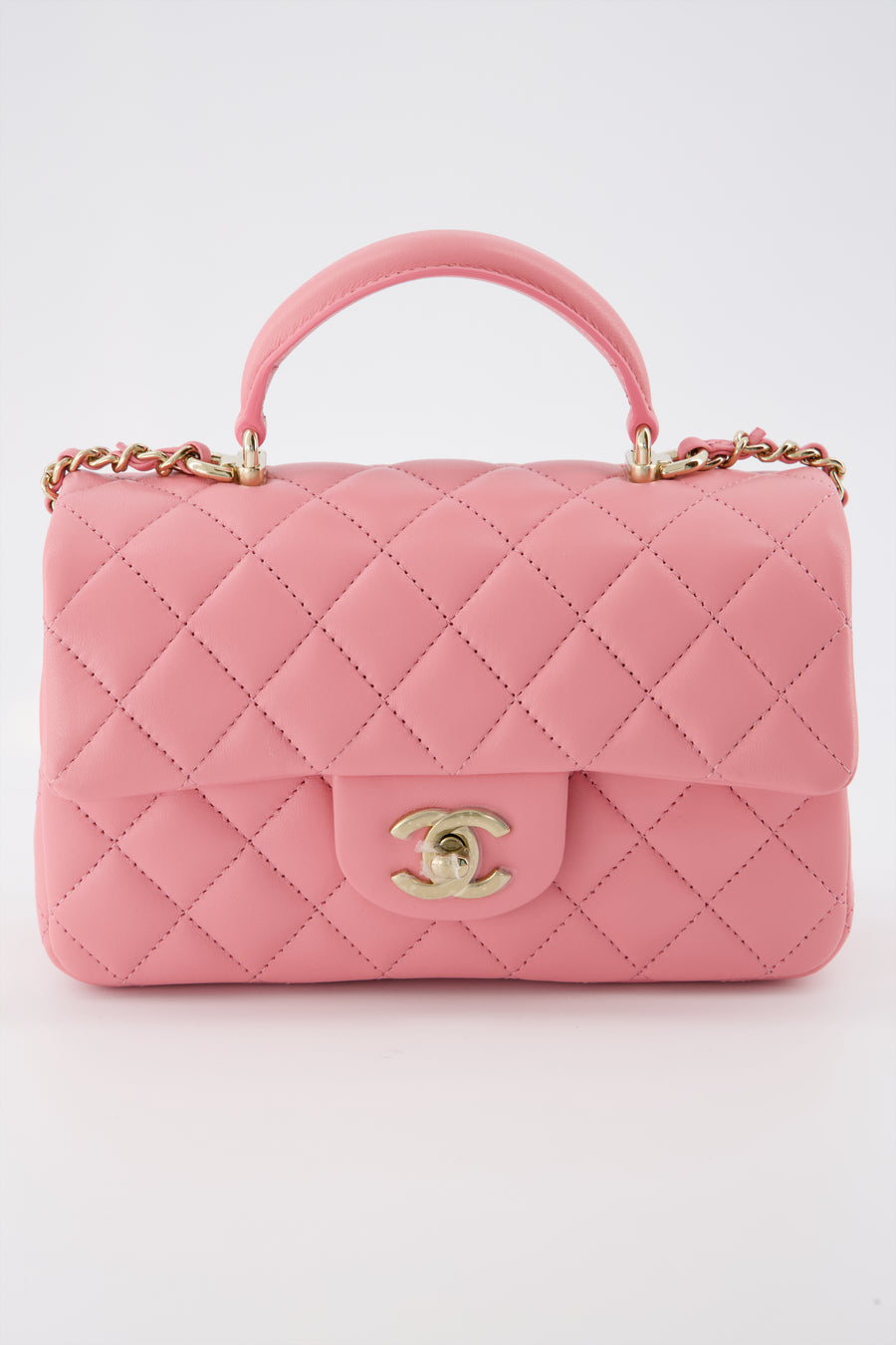 Chanel Caviar Quilted Sweetheart Flap Pink