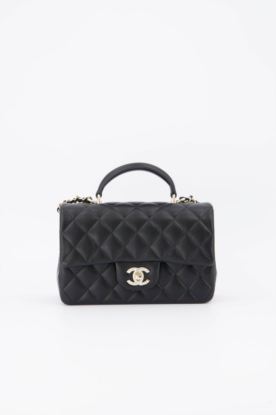 Chanel So Black Quilted Goatskin Medium 19 Flap Black Hardware, 2022 (Like New), Womens Handbag
