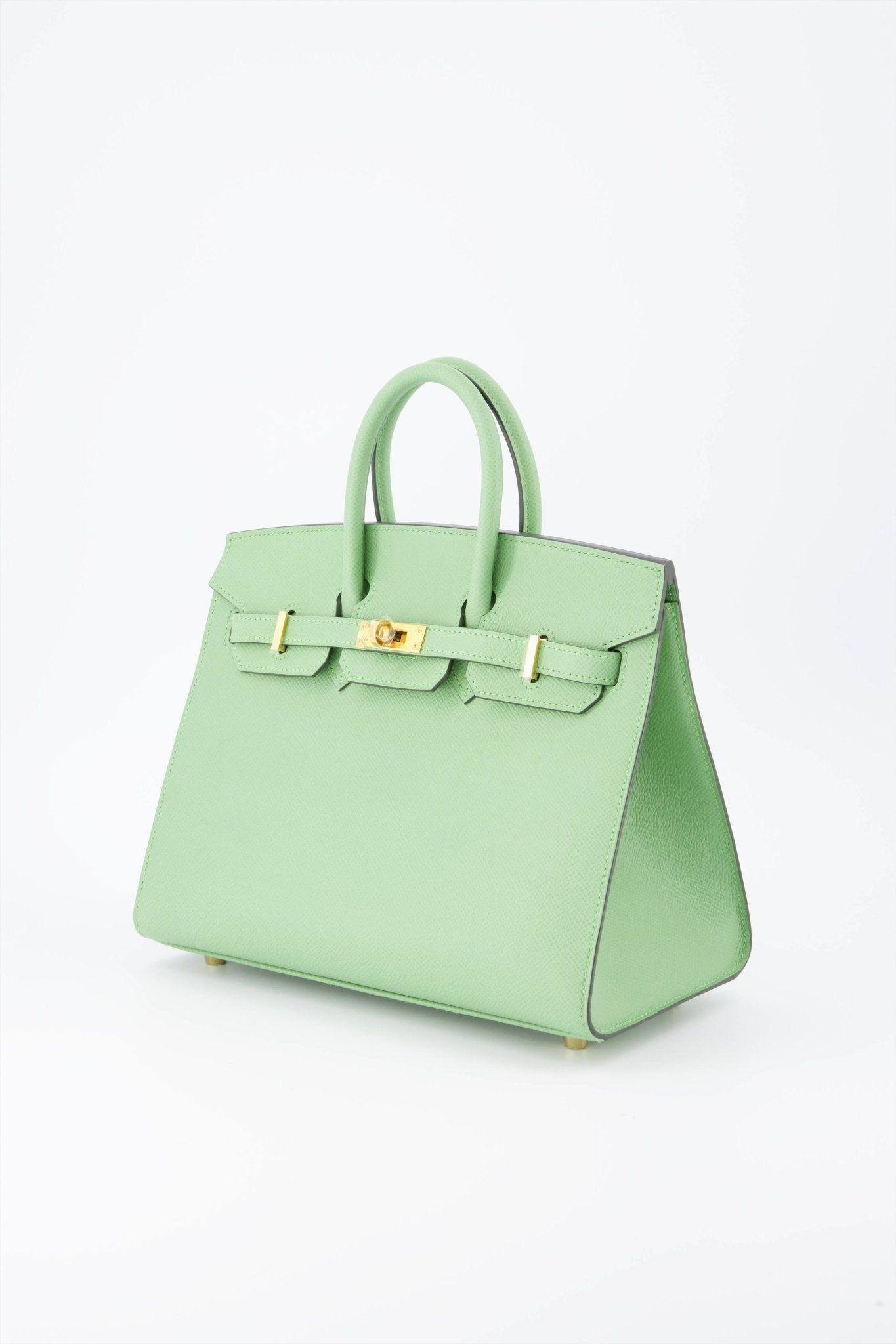 Hermes Kelly Retourne 25 Veau Togo 63 Vert Amande Gold Hardware | Hermes Bags