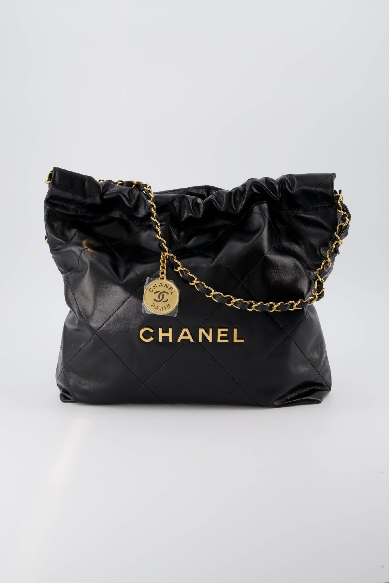 Small classic handbag, Grained calfskin & gold-tone metal, black — Fashion  | CHANEL