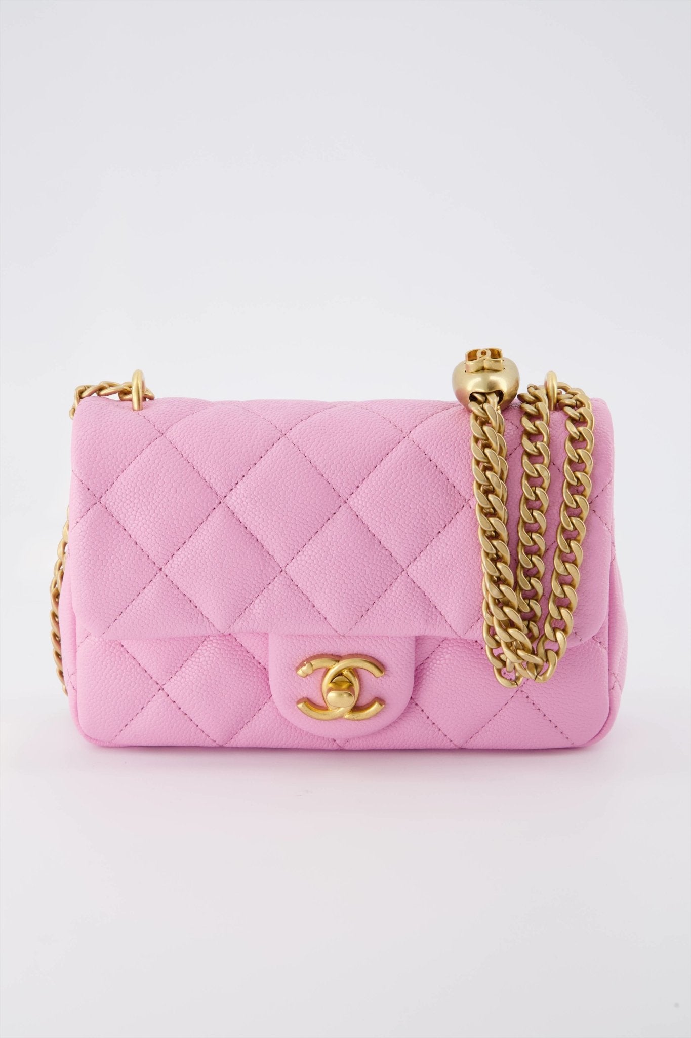 CHANEL, Bags, Chanel 222 Mini Flap Handbag With Pearl Crush Lambskin  Spring Summer Collection