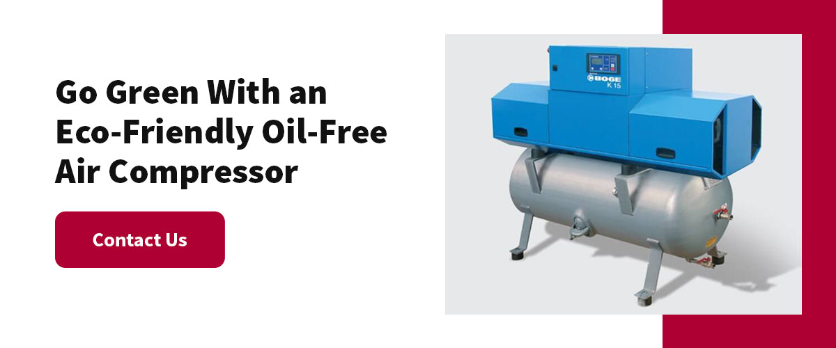 Go Green With an Eco-Friendly Oil-Free Air Compressor