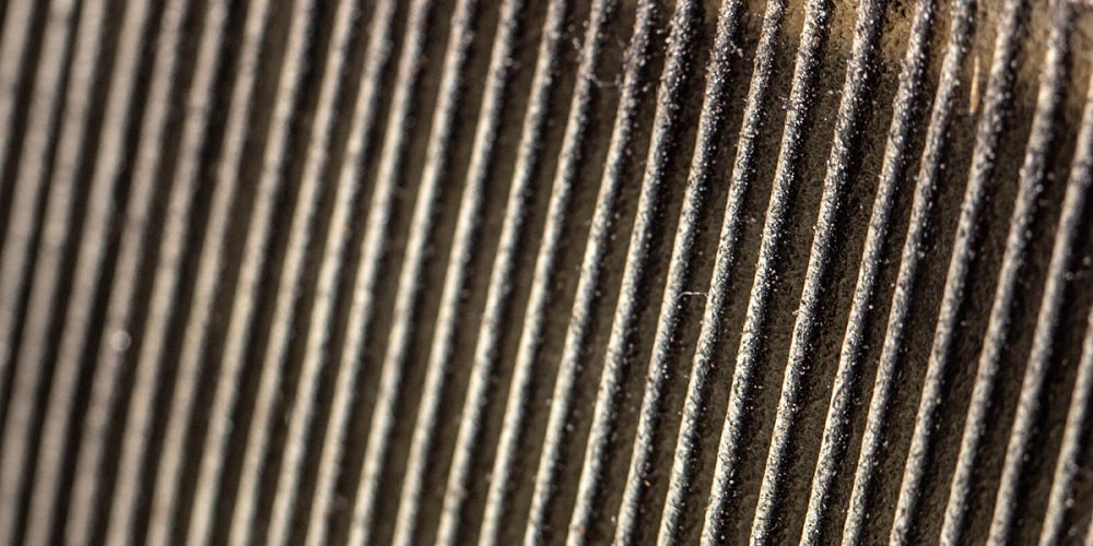 A dirty intake filter for air compressor