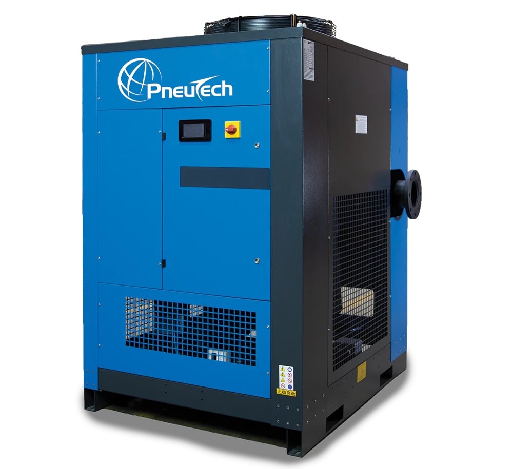 A blue air dryer for compressed air from PneuTech
