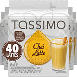 Tassimo Chai Tea Latte, 40 T-Discs (5 Boxes of 8 T-Discs)