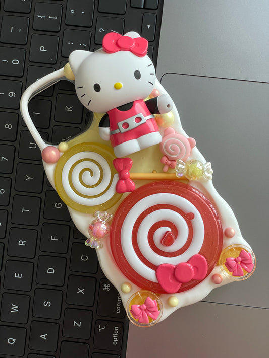 HelloKitty Sanrio  Decoden Handmade Custom Cream Phone Case for iPhon –  molloydecoden