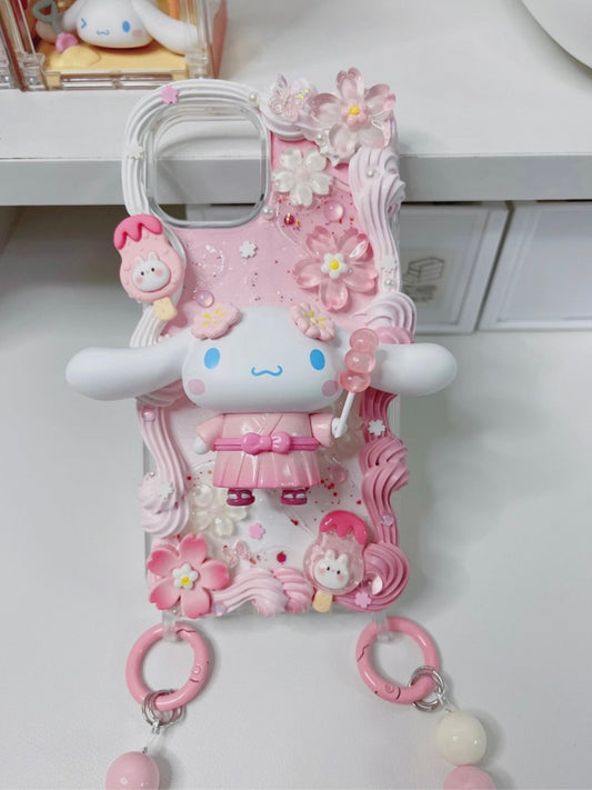 Melody  Sanrio DIY Decoden Handmade Custom Cream Phone Case for iPhon –  jellydecoden