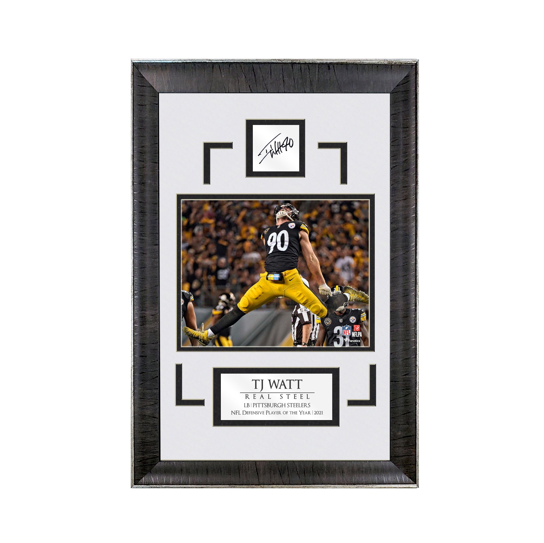 T.J. Watt Pittsburgh Steelers Fanatics Authentic Framed