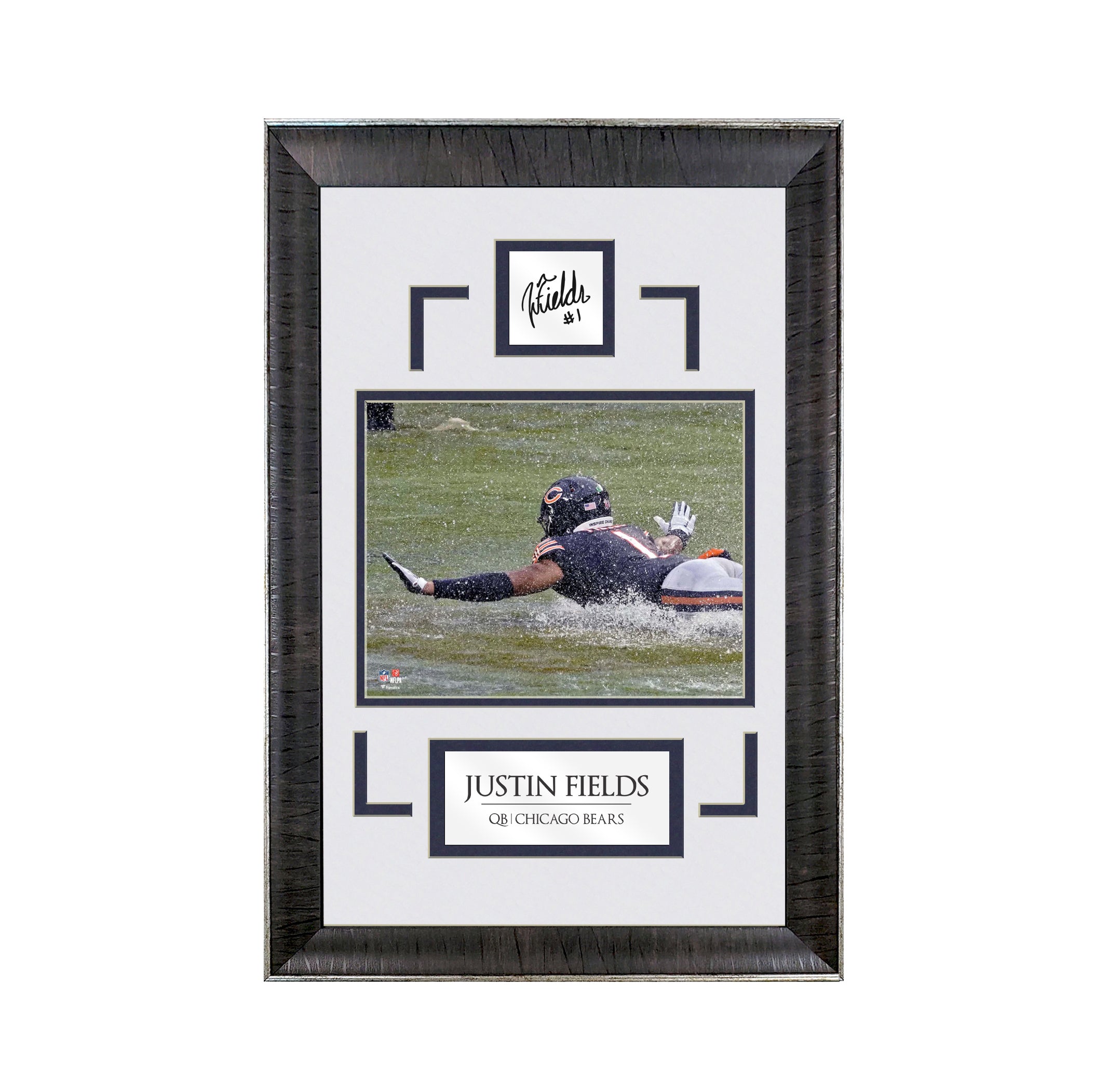 Framed Art: Chicago Bears - Fields, Justin - Facsimile Signature