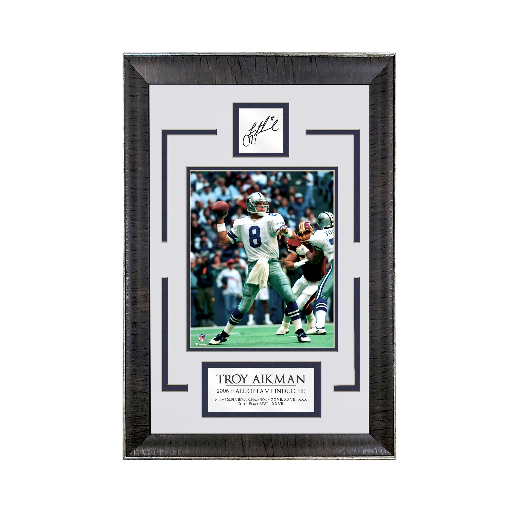 Troy Aikman Dallas Cowboys Framed 15 x 17 Hall of Fame Career