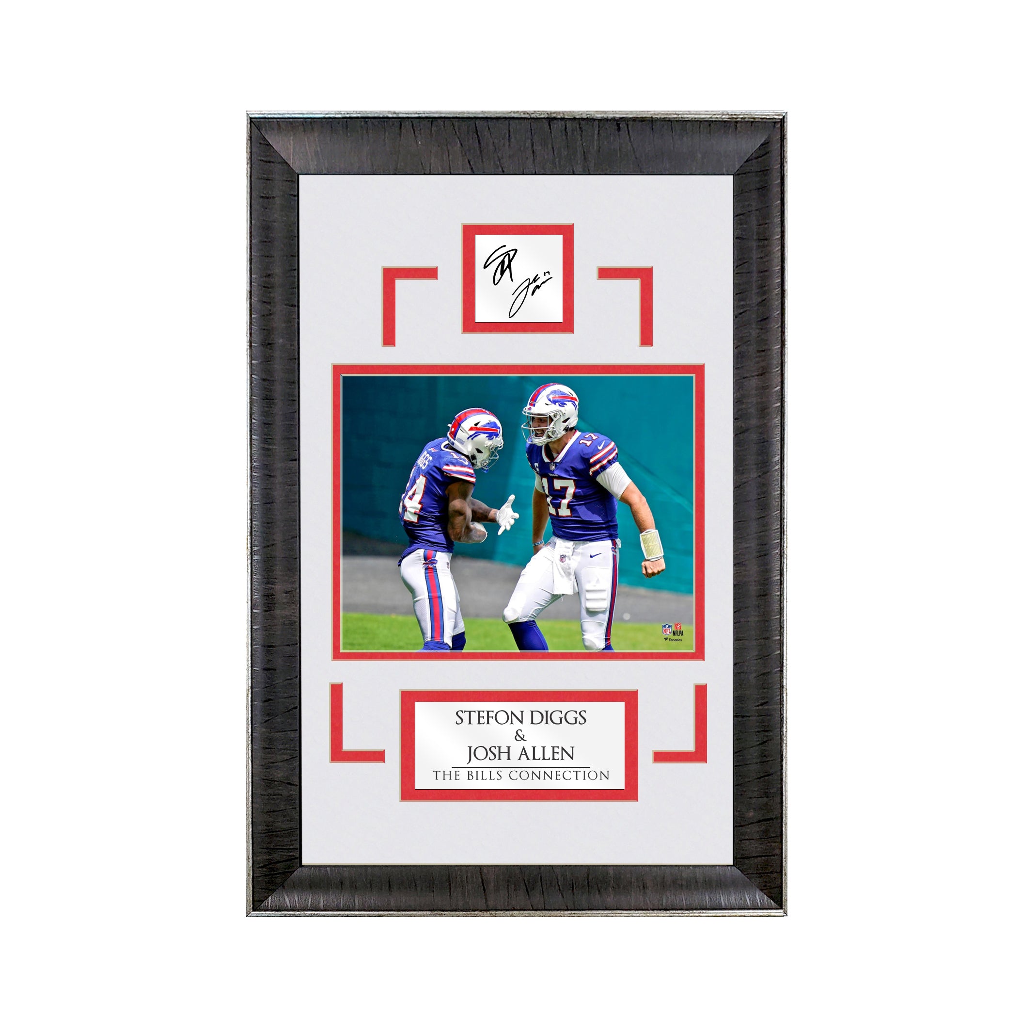 : Framed Josh Allen Facsimile Laser Engraved Signature