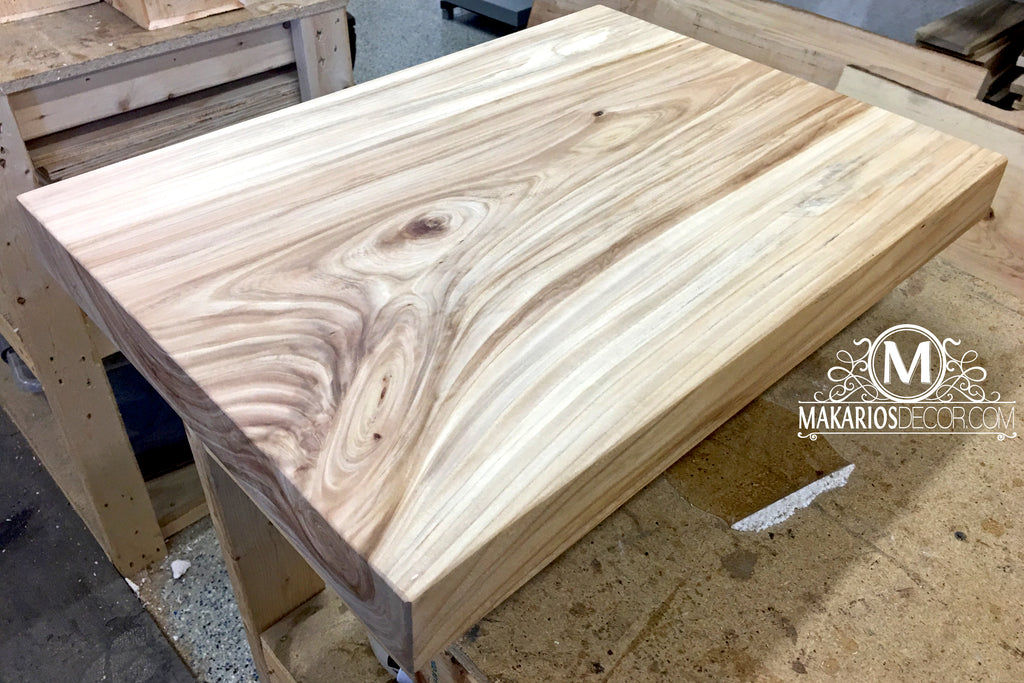 Live edge white oak wood table top 63
