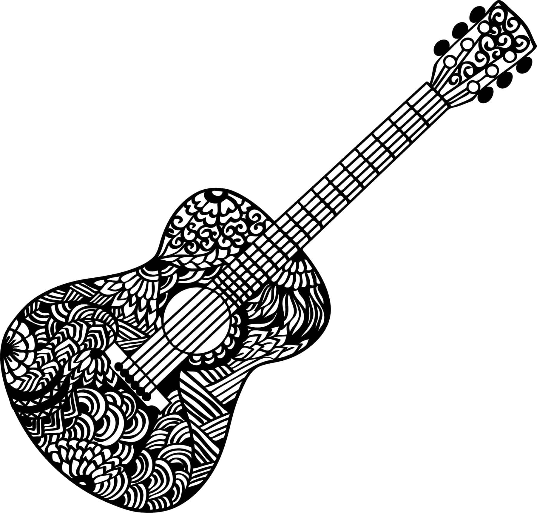 Free Free Guitar Mandala Svg Free 870 SVG PNG EPS DXF File