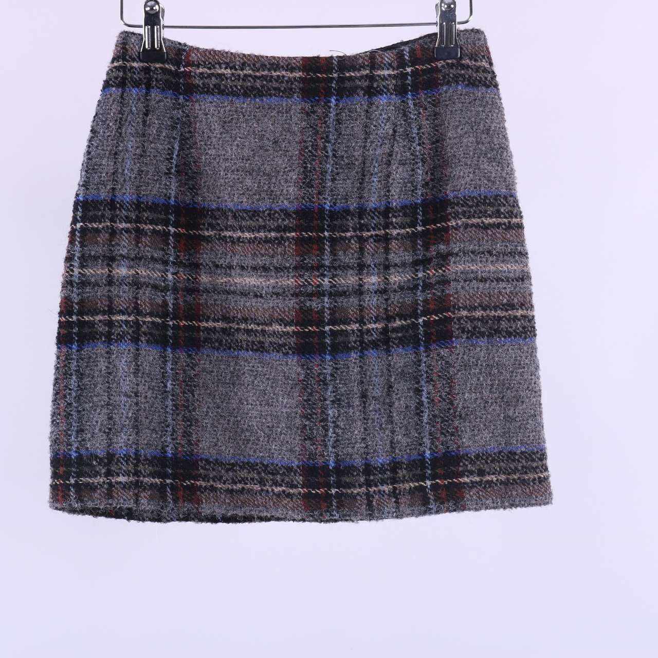 **NEW** New Look Multicoloured Check Knitted Mini Skirt - Size 6
