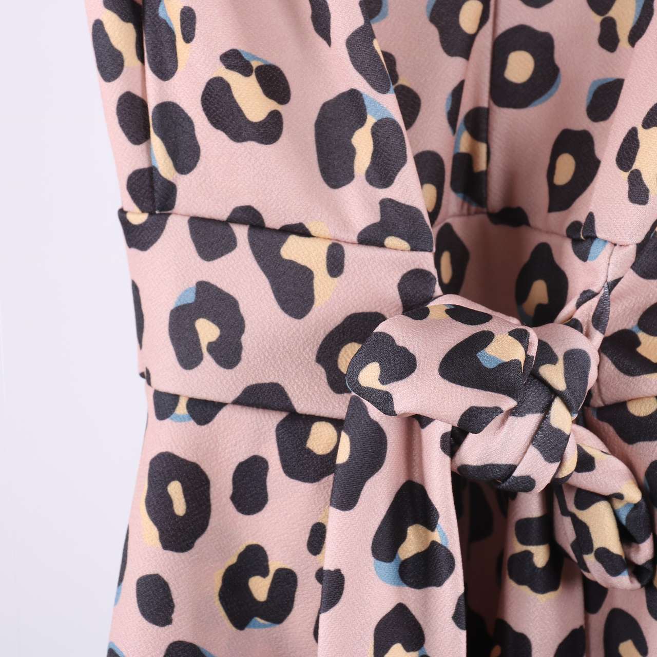 missguided pink leopard print dress