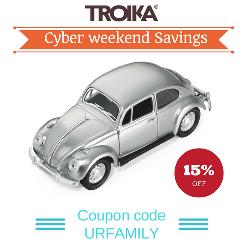 Troika Cyber Weekend Savings use Coupon URFAMILY and save