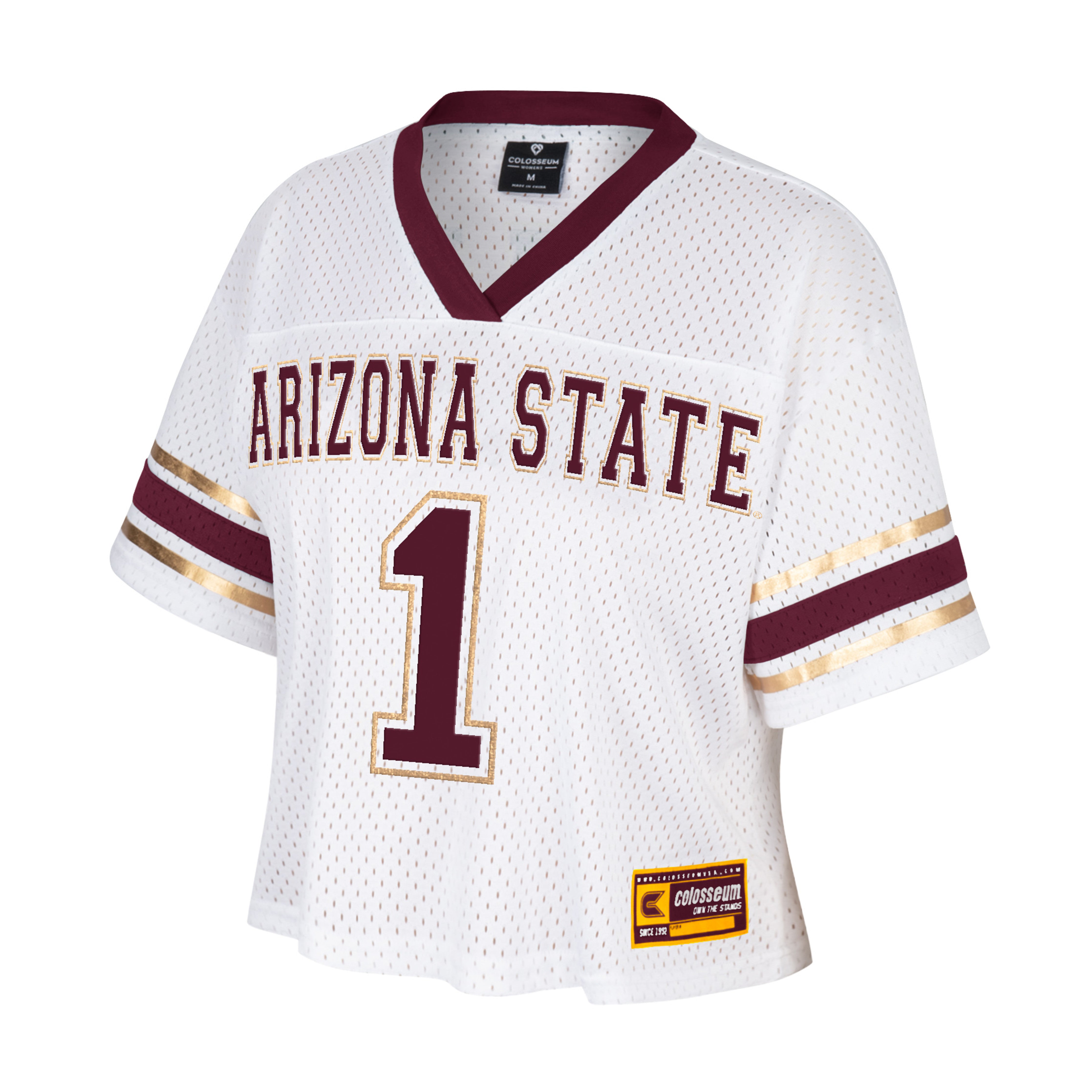 ASU Ladies Crop Jersey WHT